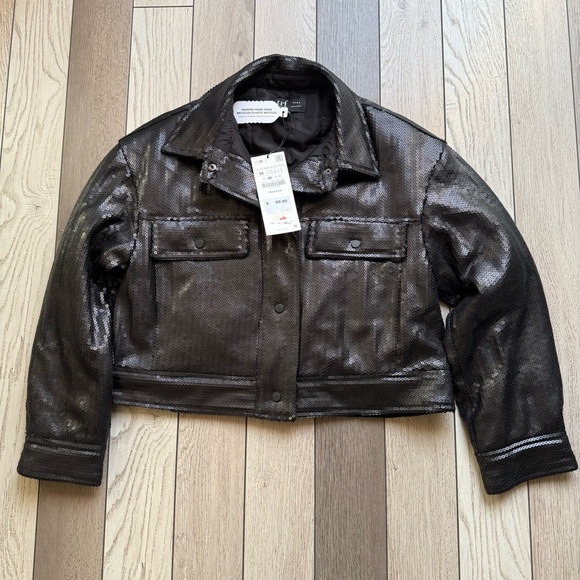 Zara Black Jacket Cropped Design - Picture 1 of 6